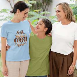 Camiseta Cat Mother Coffee Lover