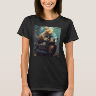 Camiseta Cat Motorbike Underwater