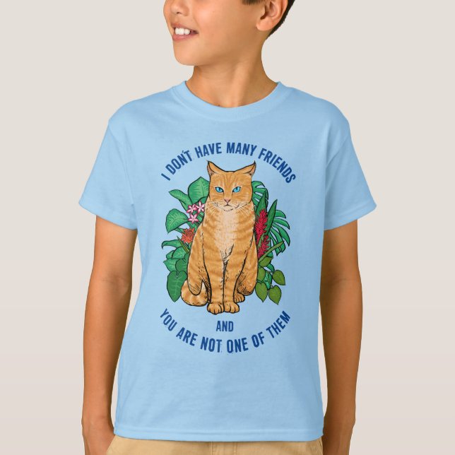 Camiseta Cat não é amigável (Frente)