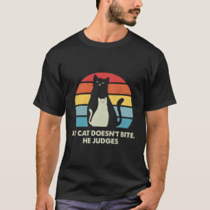 Camiseta Cat Não Morde O Gato Gosta De Gatinho Engraçado