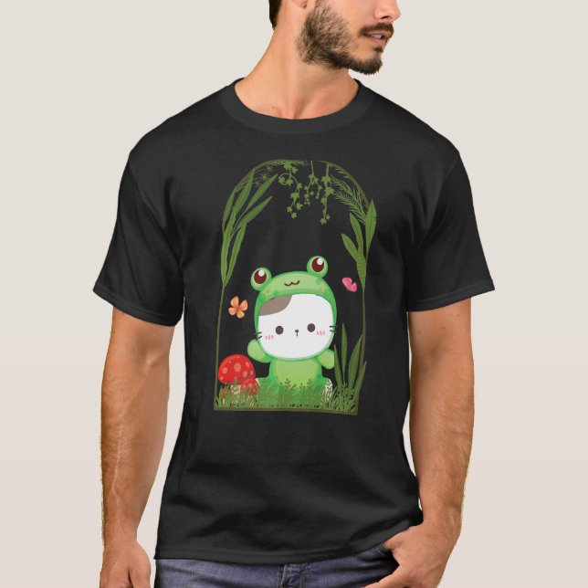 Camiseta Cat Naturecore Forestcore (Frente)