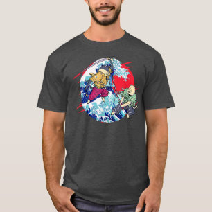 Camiseta Cat Ninja Sinobi Samurai Swords Katana Kendo Japão