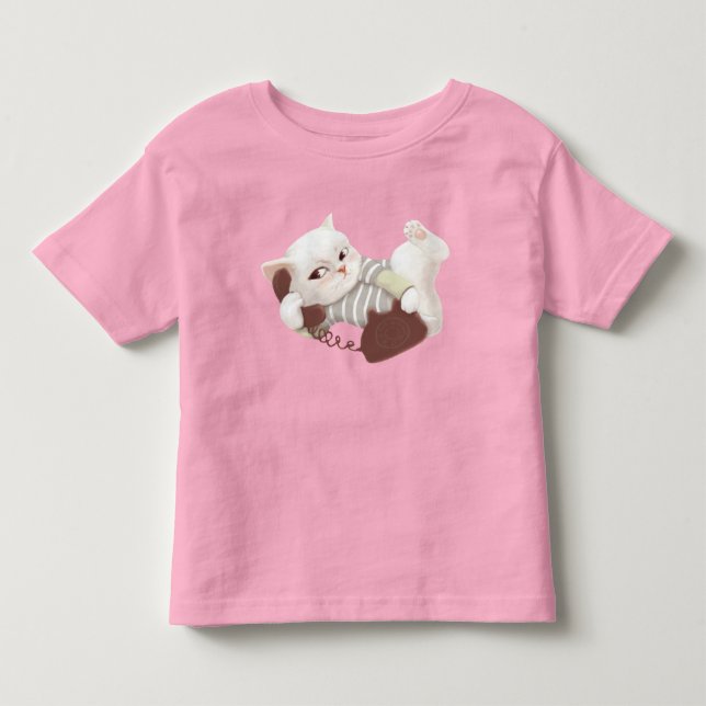 Camiseta Cat no telefone (Frente)