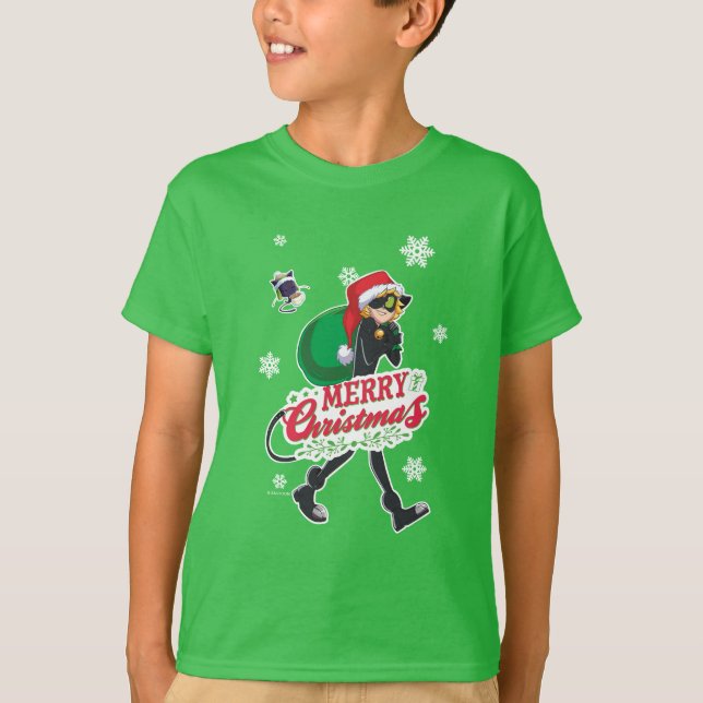 Camiseta Cat Noir | Feliz Natal (Frente)