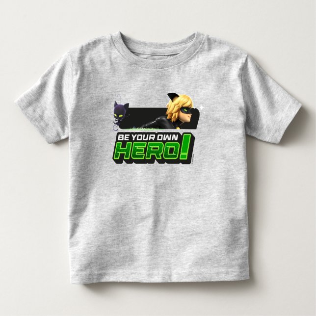 Camiseta Cat Noir | Seja Seu Próprio Herói (Frente)