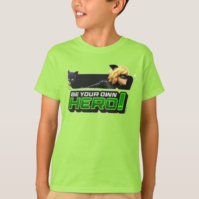 Camiseta Cat Noir | Seja Seu Próprio Herói (Frente)
