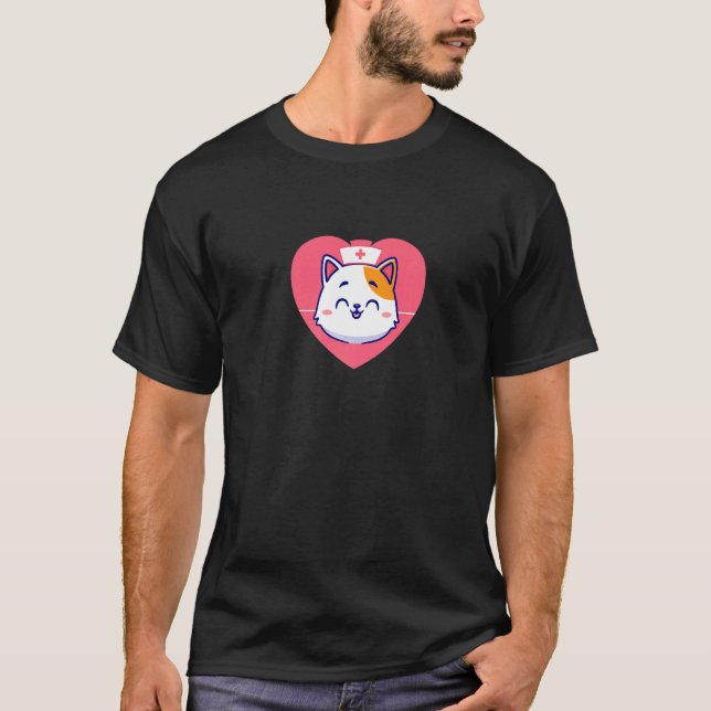 Camiseta cat nurse (Frente)