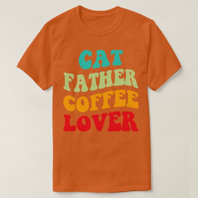 Camiseta Cat Padre Coffee Lover III (Frente do Design)