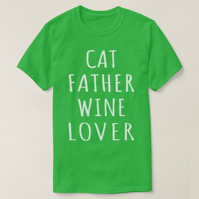 Camiseta Cat Padre Wine Lover I (Frente do Design)
