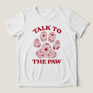 Camiseta Cat Paw Imprime Memória De Gato Engraçado