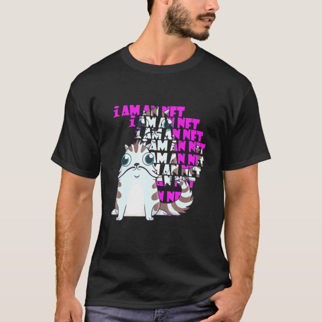 Camiseta Cat Pet I É Um Nft Blocchain Cryptocurrency (Frente)