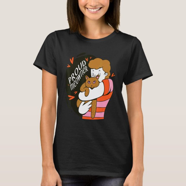 Camiseta Cat Pet Orud Meowner Kitten Mee (Frente)