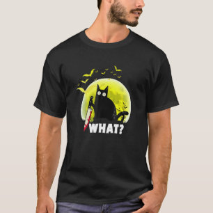 Camiseta Cat Pew Madafaka Black Cat Moon Vintage