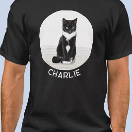 Camiseta Cat Photo Personalized Custom Name