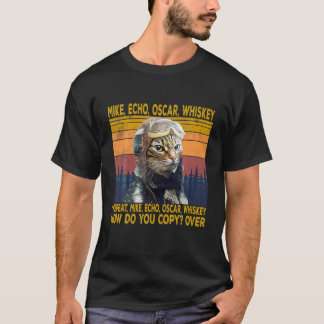 Camiseta Cat Pilot Mike Echo Oscar Whisky Como Copiar