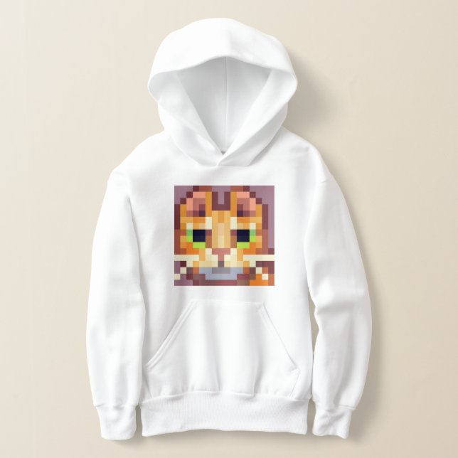Camiseta Cat pixelart hoody, Pixel Art  (Postura )