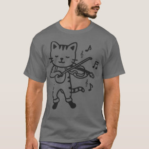 Camiseta Cat play Violin
