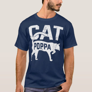 Camiseta Cat Poppa Kitten Pet Owner Dia de os pais