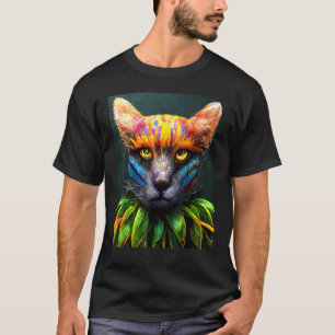 Camiseta Cat Punk Cyborg Men Meninas 3