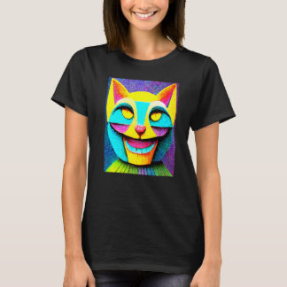 Camiseta Cat Punk Cyborg Men Meninas Meninas