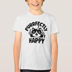 Camiseta Cat Puramente Feliz Puro Perfeito