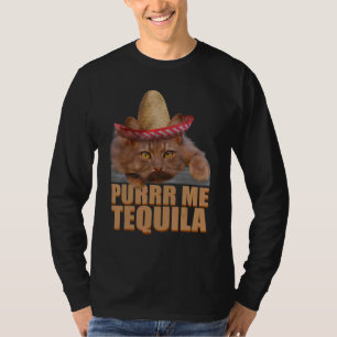 Camiseta Cat Purrr Me Tequila Cinco De Mayo