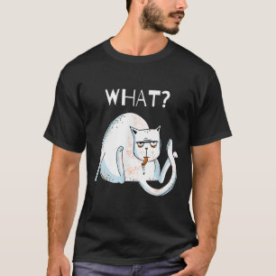 Camiseta Cat Que Gatinho De Licença De Tomcat Engraçado Ofe