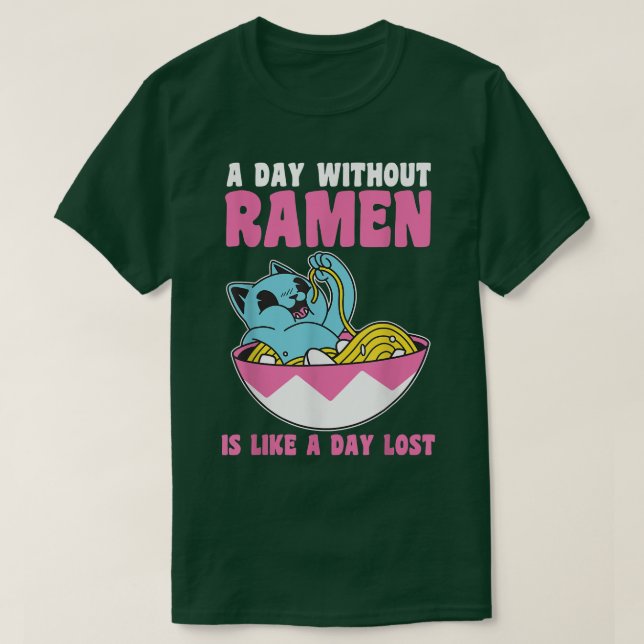 Camiseta Cat Ramen (Frente do Design)
