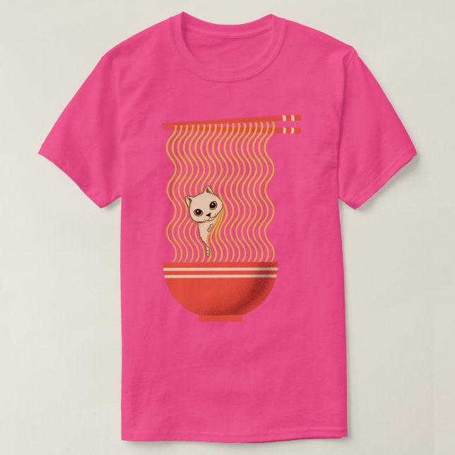 Camiseta Cat Ramen (Frente do Design)
