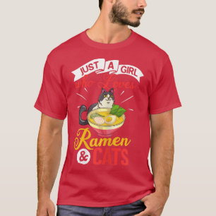 Camiseta Cat Ramen Bowl Chicken Noodle Soup Japonês170