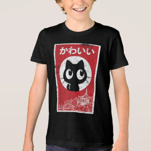 Camiseta Cat Ramen Japonês Engraçado Gráfico Kawaii Anime G