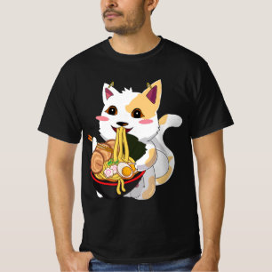 Camiseta Cat Ramen Kawaii Anime Comida Japonesa Girls Offic