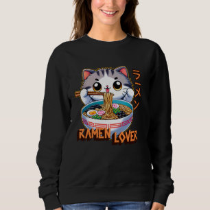 Camiseta Cat Ramen Pover Noodles Japoneses Engraçado