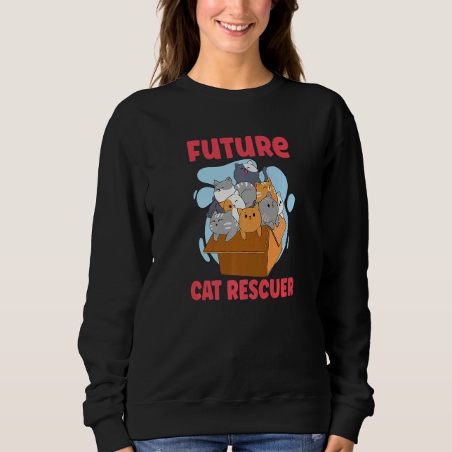 Camiseta CAT RESCUE ANIMAL RIGHTS RESCUE CAT ADOPTION Premi (Frente)