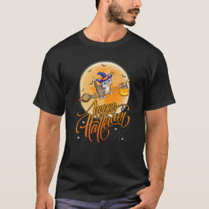 Camiseta Cat Ride Witgun Shotgun Vintage Cat Halloween