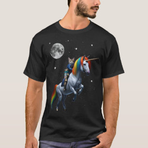 Camiseta Cat Riding Unicorn