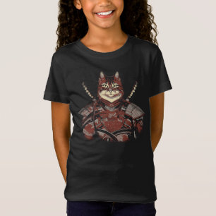 Camiseta Cat Samurai Warrior Japonês