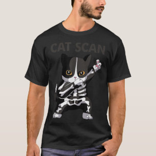 Camiseta Cat Scan CT Digitalizar Engraçado Cat X-Ray Pun Me
