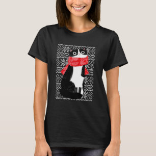 Camiseta Cat Scarf Winter Cat Lover