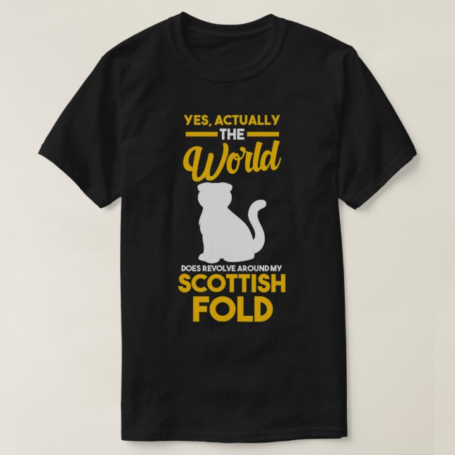 Camiseta Cat Scottish Fold  (Frente do Design)
