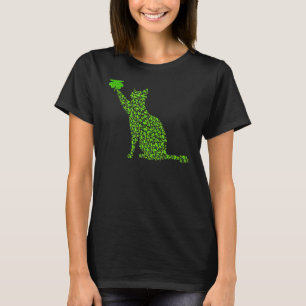 Camiseta Cat Shamrock Happy Saint Patrick's Day Cat Irish