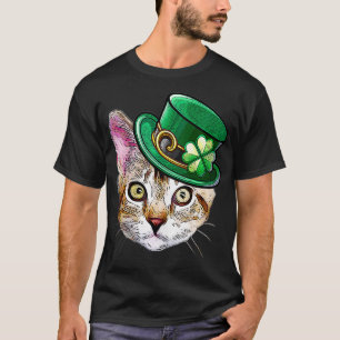 Camiseta Cat Shamrock St Patricks Day Cats Lover