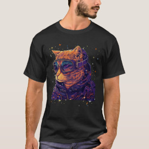Camiseta Cat Ski Snowboard óculos Engraçados Esqui Snowboar