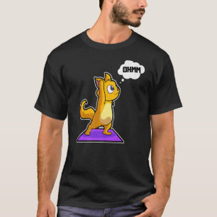 Camiseta Cat Sloth Yoga Poses Esportiva ginástica Ohm Hearb