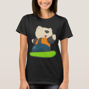 Camiseta Cat Snowboard Esportes de inverno