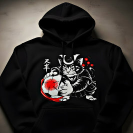 Camiseta Cat Soccer Player Women's Hoodie - Unique Japanese