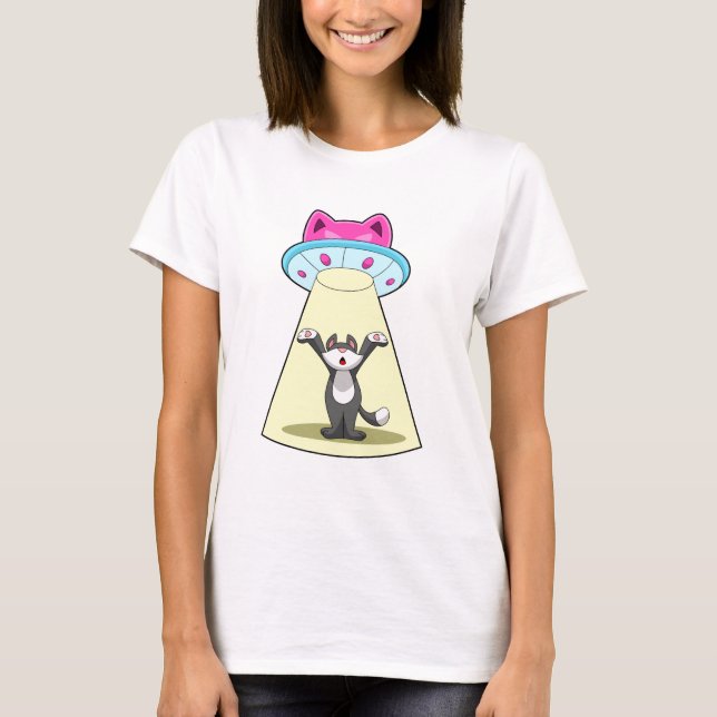 Camiseta Cat Spaceship (Frente)