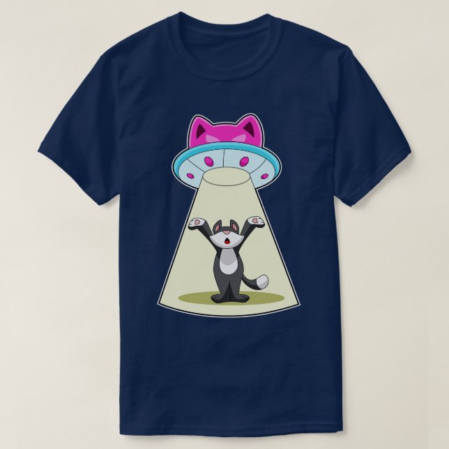 Camiseta Cat Spaceship (Frente do Design)