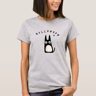 Camiseta cat + spider + Halloween, personalized