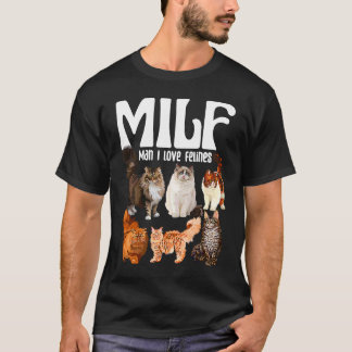 Camiseta Cat Squad Rescut Cat MILF Man I love Felines Cats